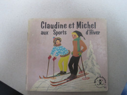 CLAUDINE ET MICHEL AUX SPORTS D HIVERS  Mini Livre HACHETTE - Hachette