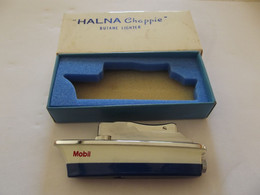 Briquet Publicitaire Mobil Halna Chappie Butane Lighter (vendu Sans Gaz Long 8 Cm Haut 3 Cm) - Andere