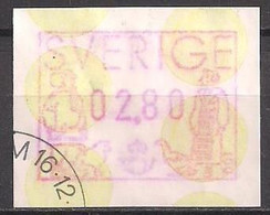 Schweden  (1991)  Mi.Nr.  1  Gest. / Used  (19ba25) - Machine Labels [ATM]