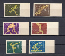 Bulgaria/Bulgarie1960 - Olympic Games - Imperforated Stamps - Complete Set 6v - MNH** -  Excellent Quality - Lots & Serien