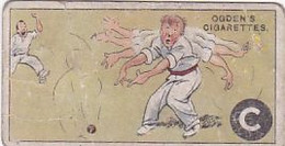 ABC Of Sport 1927- C Cricket  - Ogden's  Cigarette Card - Original - Alphabet - Ogden's