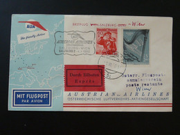 Lettre Premier Vol First Flight Cover Salzburg --> Wien AUA Austrian Airlines 1960 Ref 102232 - First Flight Covers