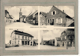 CPA - (68) FESSENHEIM - Carte Gruss-Souvenir Multivues De 1930 - Coopérative - Café Aux Deux Clefs - Fessenheim