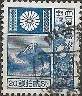 JAPAN 1922 Mt. Fuji And Sika Deer - 20s - Blue FU - Oblitérés