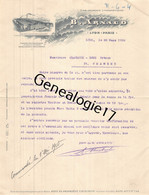 69 7705 LYON RHONE 1905 Ets Lithographique B. ARNAUD Lithographie De LYON PARIS Usine A VILLEURBANNE - Printing & Stationeries