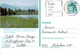 (BP3) BRD Bildpostk.Wz40 (Pf) Blaugrün "Burg Eltz" P125  F 3/39 "8121 Iffeldorf" MWSt. 24.5.78 DATTELN - Illustrated Postcards - Used
