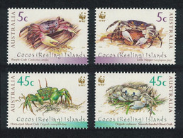 WWF Crabs 4v Cocos (Keeling) Is. 2000 MNH SG#389-392 MI#400-403 SC#333-334 A-b - Crustaceans