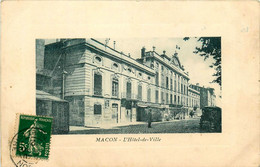 Macon * Rue Et Hôtel De Ville * Café Du Théâtre - Macon