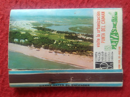 SPAIN CAJA DE CERILLAS FÓSFOROS MATCHBOX BOÎTE D'ALLUMETTES PLAYAS ISLA CRISTINA HUELVA PUNTA DEL CAIMAN, VOSA...BEACHES - Boites D'allumettes