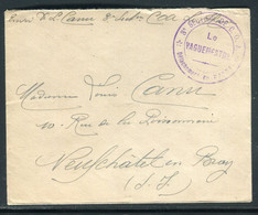 France - Cachet De Vaguemestre ( C.O.A.) Sur Enveloppe En Fm Pour Neufchatel En Bray  - Ref N 14 - Guerra De 1914-18