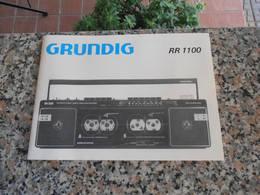 GRUNDIG RR 1100 - Literature & Schemes