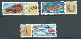 Etat  Du   Cambodge  -   Année 1992 -  3   Timbres Oblitérés   - Transport Divers        Bip0902 - Cambodia
