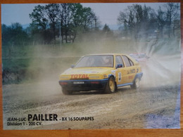 Affiche Sport Rallycross Auto Signature Du Pilote Sur Poster Jean Luc Pailler Sur BX 16 Soupapes Division 1 200 CV - Posters