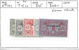 NOUVELLES HEBRIDES N° TAXE 6/10 **  GOMME COLONIALE - Unused Stamps