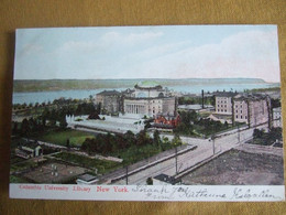 COLOMBIA UNIVERSITY LIBRARY / TRES BELLE CARTE 1907 / PAILLETEE - Unterricht, Schulen Und Universitäten