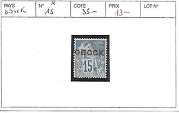 OBOCK N° 15 * - Unused Stamps