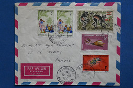 AF3 MADAGASCAR BELLE LETTRE  1971 MANANJARY   A  LE RUSSEY  FRANCE  +PAIRE DE TP ++ PAIRES DE TP +AFFRANCH PLAISANT - Autres & Non Classés