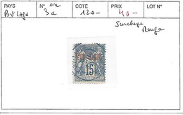 PORT LAGOS N° 3a OBL SURCHARGE ROUGE - Used Stamps