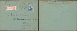 Guerre 40-45 - N°524 Sur Lettre En S.M. Partielle Obl P.M.B 22 + Recommandé De St-truiden (1940) > Wilrijk - WW II (Covers & Documents)