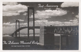 THE DELAWARE MEMORIAL BRIDGE,FIRST ANNIVERSARY ,AUGUST A6,1952 , POSTCARD - Otros & Sin Clasificación