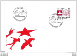 137 - 40 - Enveloppe Suisse Avec Timbre "Sion 2006" Ville Candidate Et Oblit Spéciale 1er Jour 1998 - Hiver 2006: Torino