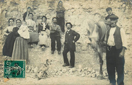 Villy * Carte Photo 1909 * La Famille DAVION à La Carrière * Carrières Mine Mines - Autres & Non Classés