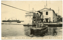 Justice.Toulon.ancien Bagne Remplacé Par Bagnes De Cayenne Et De Nouvelle-Calédonie.passerelle Effectuée Par Les Forçats - Bagne & Bagnards