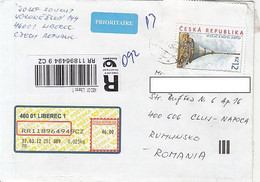 HOTEL, STAMP ON REGISTERED COVER, 2012, CZECH REPUBLIC - Lettres & Documents
