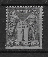 Beau Sage N° 83b (noir Sur Gris) ** TTBE - Cote Y&T 2020 De 18 € - 1876-1898 Sage (Type II)