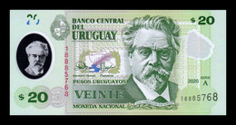 Uruguay 20 Pesos Uruguayos 2020 Pick New Serie A Polymer SC UNC - Uruguay