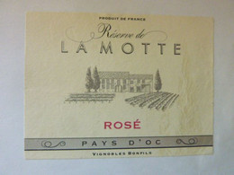 Réserve De LA MOTTE - Rosé Pays D'Oc - IGP - Rosés
