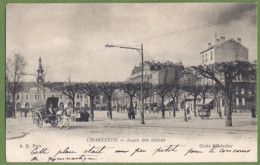 CPA Dos Précurseur - VAL DE MARNE - CHARENTON - PLACE DES ÉCOLES - Animation, Attelage, Marchand De Glaces - édition A.K - Charenton Le Pont