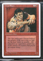 MAGIC The GATHERING  "Gray Ogre"---4th EDITION (MTG--117-2) - Other & Unclassified