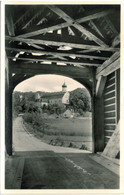 Tuttlingen - Beuron - Donautal. Hofbrücke M. Abteikirche 1953 - Tuttlingen