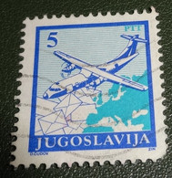 Joegoslavië - Michel - 2399 - 1990 - Gebruikt - Cancelled - Vliegtuigen - Aerospatiale/Aeritalia ATR 42 - Used Stamps