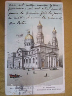 ST JEAN BAPTISTE 'S  CHURCH / BELLE CARTE COLORISEE 1912 - Churches