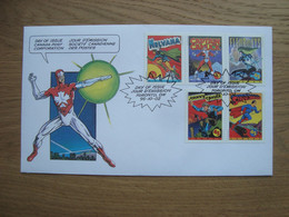 ENVELOPPE PREMIERS JOURS SUPER HEROS CANADA - 1991-2000