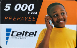 GABON  -  Prepaid  -  Celtel  -  5.000 F CFA - Gabon