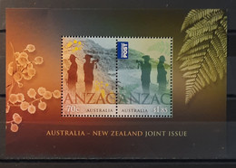2015 - Australia - MNH - Soldiers - ANZAC - Souvenir Sheet Of 2 Stamps - Neufs