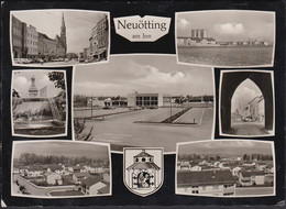 D-84524 Neuötting - Am Inn - Alte Ansichten - Schwimmbad - Neubauten - Hauptstraße - Cars - Neuötting