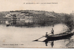 Le Cellier Animée La Loire Devant Clermont Barque - Le Cellier
