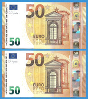 50 EURO SPAIN LAGARDE PAREJA VC-V021 UNC-FDS (D122) - 50 Euro