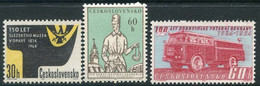 CZECHOSLOVAKIA 1964 Anniversaries  MNH / **.  Michel 1478-80 - Ungebraucht