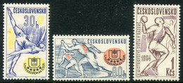 CZECHOSLOVAKIA 1964 Sports Championships MNH / **. Michel 1450-52 - Nuovi