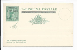 San Marino P 14 F ** - 30 A. 15 Cmi Freiheitssymbol-Frageteil - Postal Stationery
