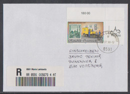1998 Reko Brief Mit Mi Nr: 2270 Eckrand Internationale Briefmarkenausstellung WIPA 2000 Stempel Maria Lankowitz - 1991-00 Covers