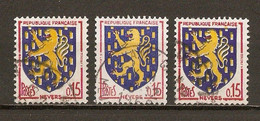 1962-65 - Armoiries De Villes - Nevers - Décalage Couleurs - N°1354 - Gebraucht