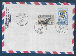 T.A.A.F.  -  N° 15 Et 16 Sur Enveloppe - Cote  Des Timbres  : 73 € - Covers & Documents