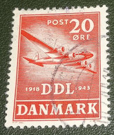 Denemarken - Michel - 280 - 1943 - Gebruikt - Cancelled - Vliegtuigen - 25 Jaar DDL - Focke Wulf Fw 200 Condor - Gebraucht