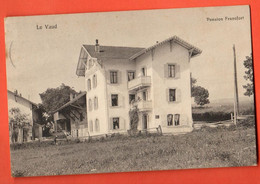 ZQF-17 RARE  Le Vaud Sur Nyon. Pension Francfort. Cachet Begnins 1915 Vers Rouen - Begnins